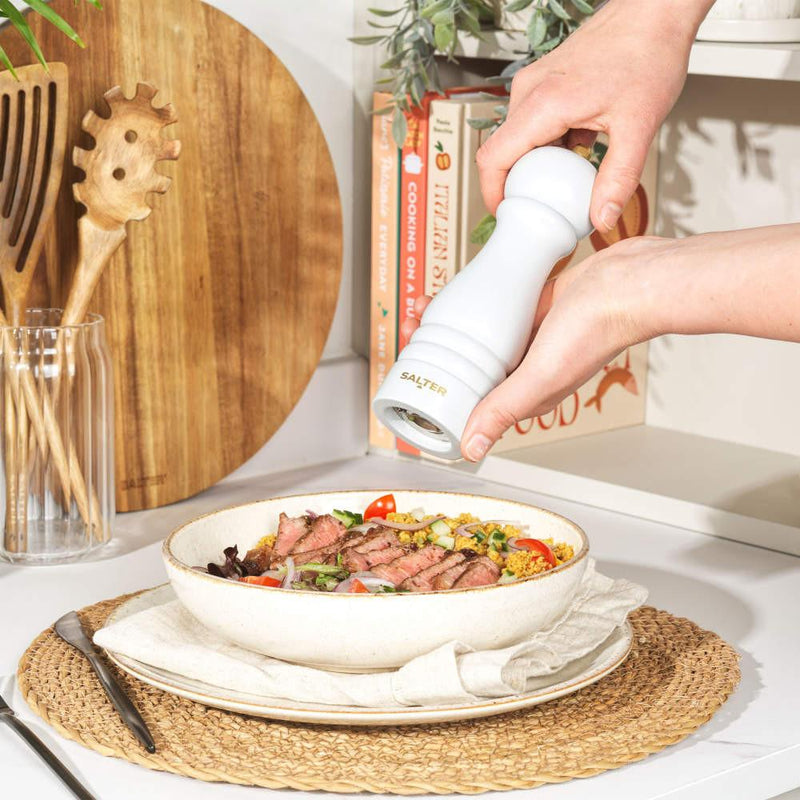 Salter BW120291EU7 Olea Salt & Pepper Mill Light Grey