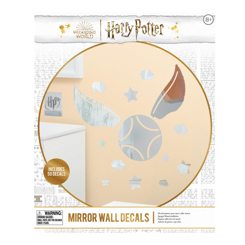 Paladone Harry Potter Golden Snitch Mirror Wall Decals