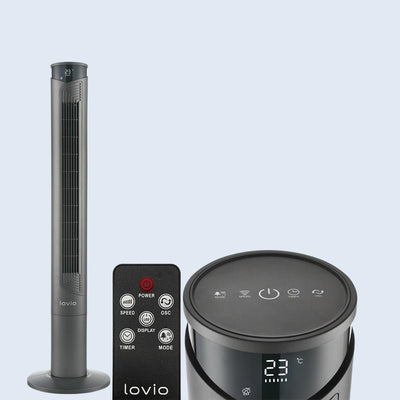 Lovio LVTF101N24C-TI Tower Fan AirWave Titan