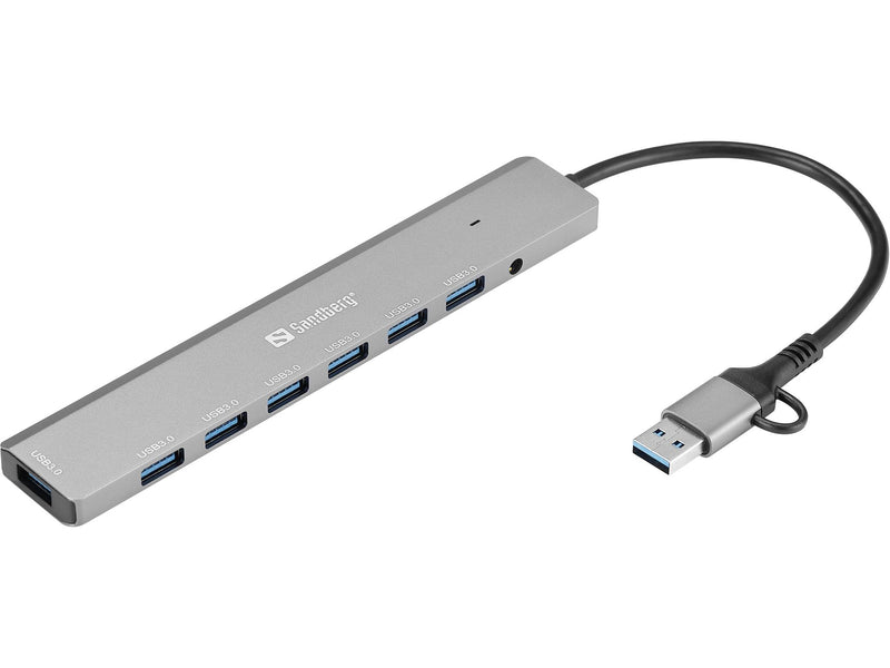 Sandberg 136-66 USB-C/A to 7 x USB 3.0 Hub