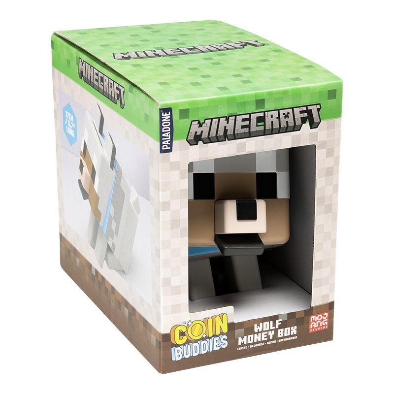 Paladone Minecraft Wolf Shaped Money Box