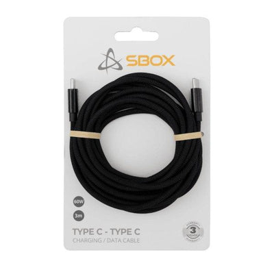 Sbox Type-C - Type-C M/M 3m Black USB-TYPEC-TYPEC-3