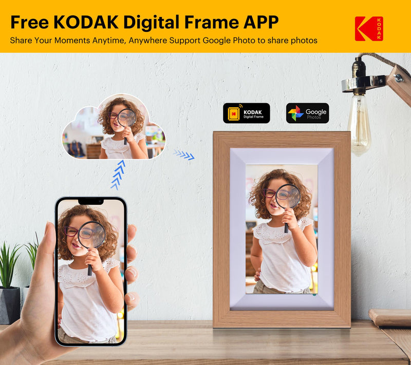 Kodak 7 Digital Photo Frame Wi-Fi RCF-702W