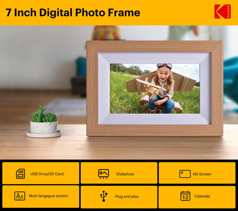 Kodak 7 Digital Photo Frame Wi-Fi RCF-702W