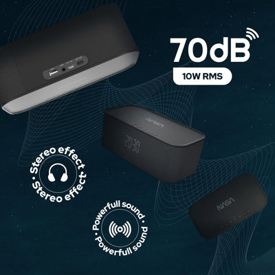 NASA SPC800  Bluetooth Speaker/ Alarm Clock/ Wireless Charger