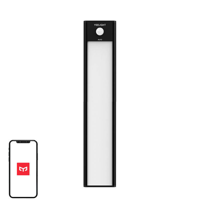 Yeelight Closet Sensor Light 20cm - black 4000 K, Lampka do szafy z czujnikiem ruchu Yeelight Closet Light 20cm (Czarna) 4000K