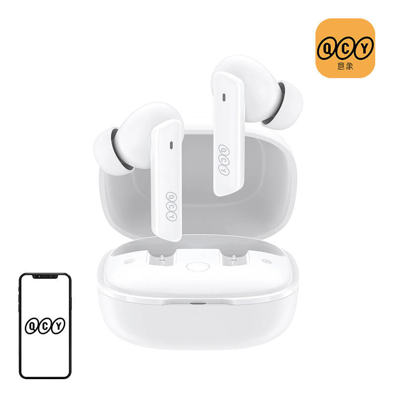 Earphones TWS QCY HT05, ANC (white), Słuchawki TWS QCY HT05, ANC (białe)