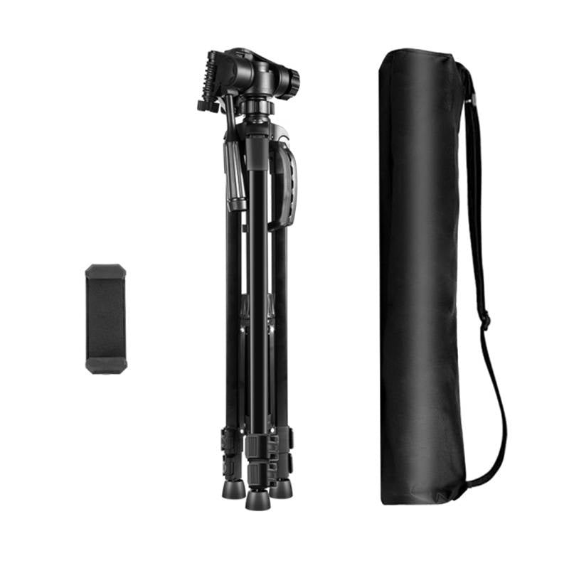 Tripod with 3D 360° head + phone holder Puluz PU3096B, Statyw / Tripod z głowicą 3D 360° + uchwyt na telefon Puluz PU3096B