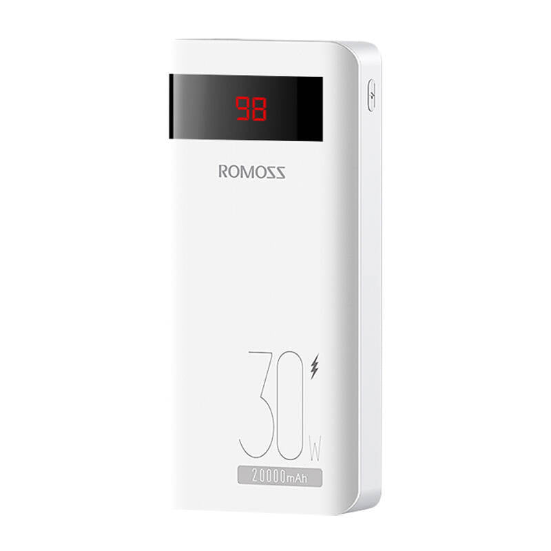 Powerbank Romoss Sense6PS Pro 20000mAh, 30W (white), Powerbank Romoss Sense6PS Pro 20000mAh, 30W (biały)