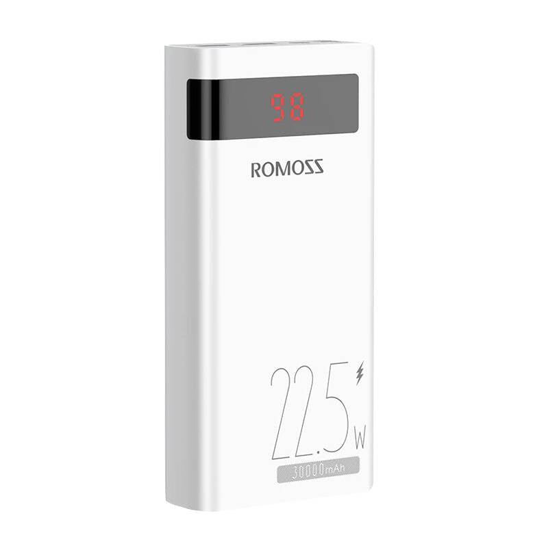 Powerbank Romoss SENSE8PF 30000mAh, 22.5W (white), Powerbank Romoss SENSE8PF 30000mAh, 22.5W (biały)