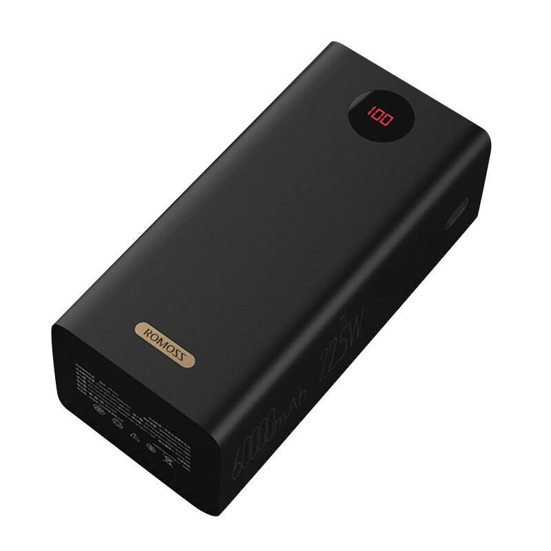 Powerbank Romoss PEA60 60000mAh, QC + PD, 22.5W (black), Powerbank Romoss PEA60 60000mAh, QC + PD, 22.5W (czarny)
