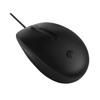 HP 125 USB Wired Mouse, Sanitizable - Black (BULK of 120 pcs)