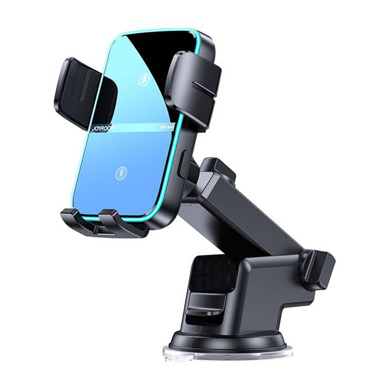 Car Dashboard Holder Joyroom JR-ZS246 with Qi Inductive Charger (Black), Samochodowy uchwyt na deskę rozdzielczą Joyroom JR-ZS246 z ładowarką indukcyjną Qi (czarny)