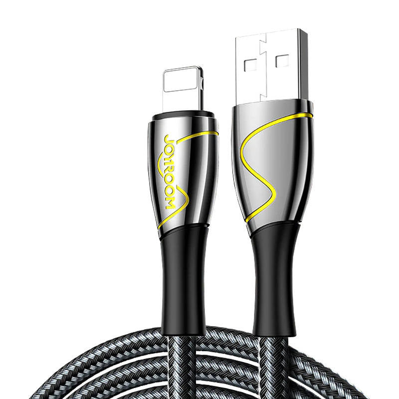 USB Cable for Lightning Joyroom S-2030K6 2.4A 2m (Black), Kabel USB do Lightning Joyroom S-2030K6 2.4A 2m (czarny)