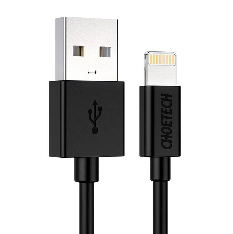 USB to Lightning cable Choetech IP0026, MFi,1.2m (black), Kabel USB do Lightning Choetech IP0026, MFi, 1.2m (czarny)