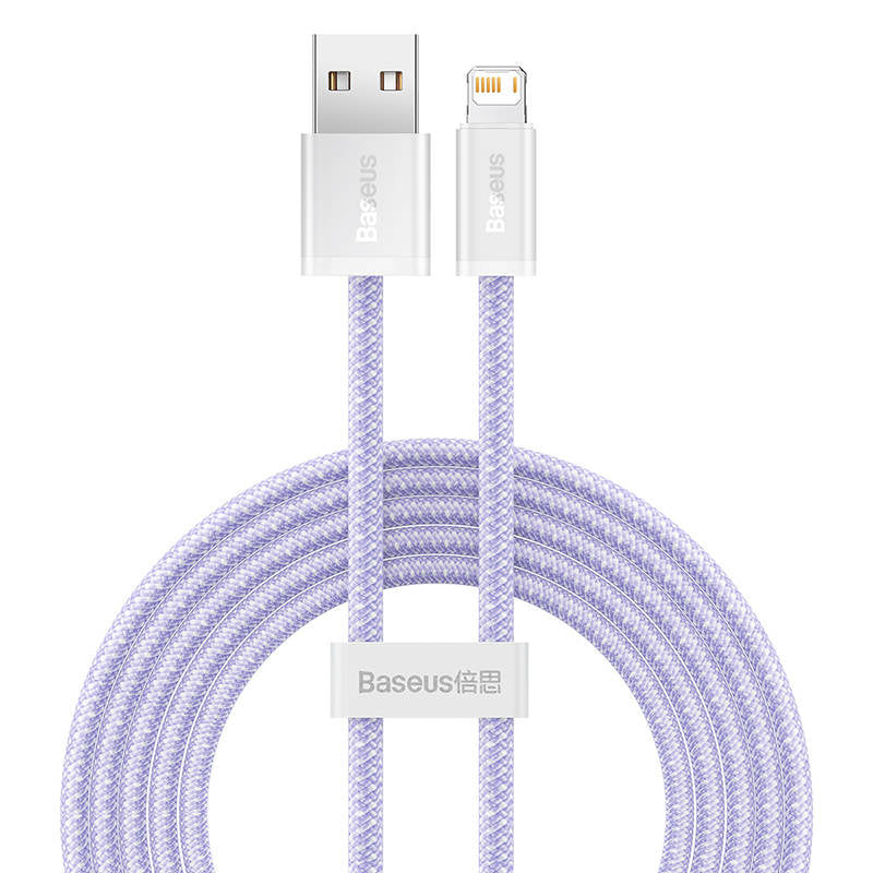USB cable for Lightning Baseus Dynamic 2 Series, 2.4A, 2m (purple), Kabel USB do Lightning Baseus Dynamic 2, 2.4A, 2m (fioletowy)