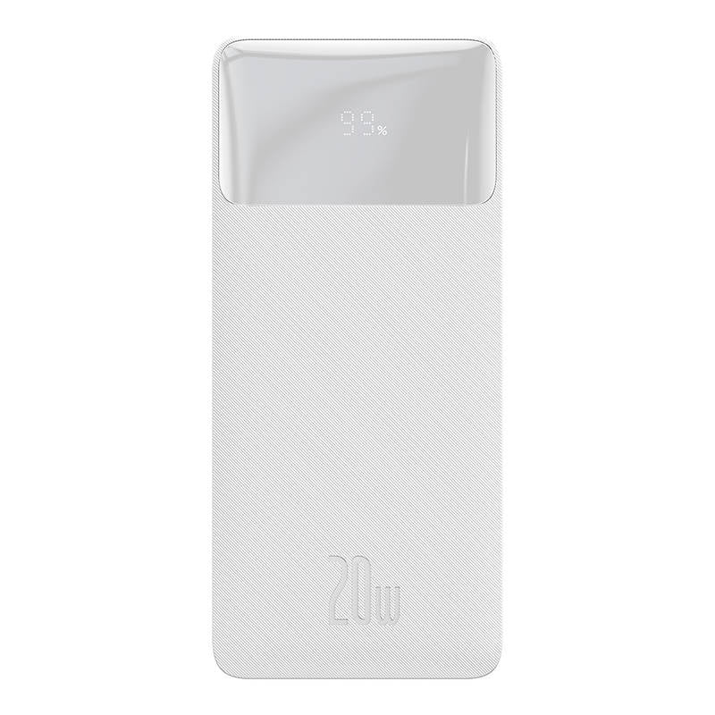 Powerbank Baseus Bipow 10000mAh, 20W (white), Powerbank Baseus Bipow 10000mAh, 2xUSB, USB-C, 20W (biały)