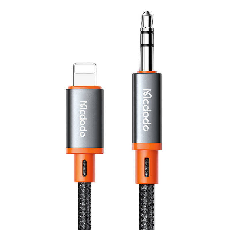 Cable Mcdodo CA-0890 Lightning to 3.5mm AUX mini jack, 1.8m (black), Kabel Mcdodo CA-0890 Lightning do mini jack 3.5mm AUX, 1.8m (czarny)