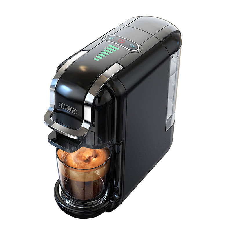 5-in-1 capsule coffee maker  HiBREW H2B (black), Kapsułkowy ekspres do kawy 5w1 HiBREW H2B (czarny)
