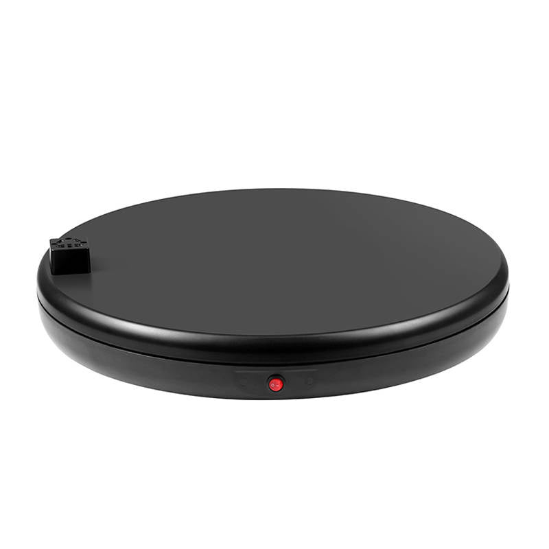 Rotating display stand Puluz with power socket 45 cm (black), Obrotowa podstawka do zdjęć Puluz z gniazdkiem zasilającym 45 cm (czarna)