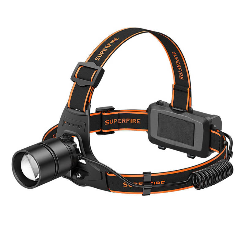 Headlight Superfire HL71, 500lm, USB, Latarka czołowa Superfire HL71, 500lm, USB