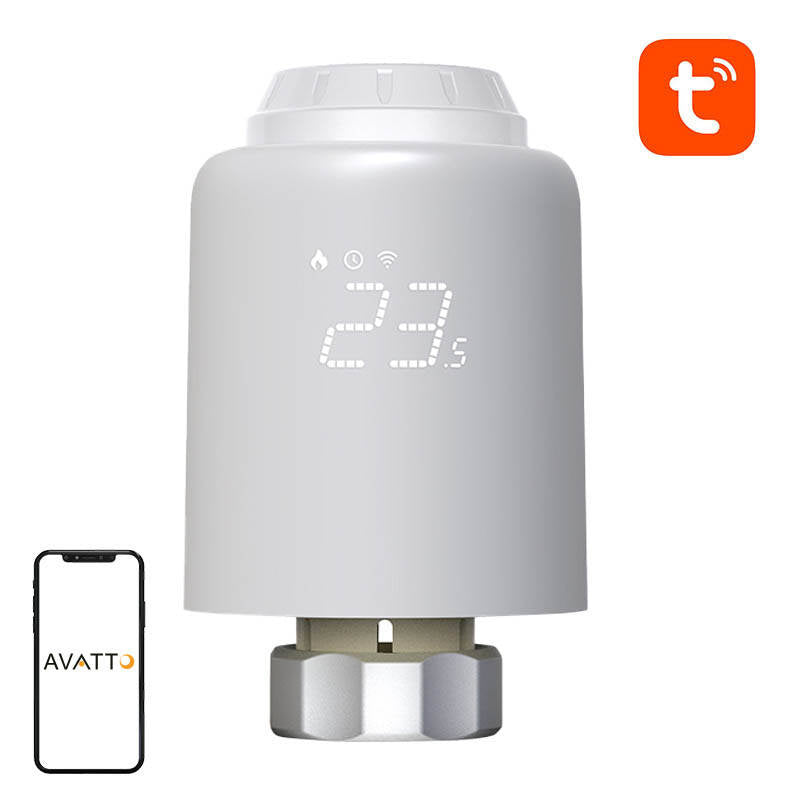 Smart Thermostat Radiator Valve Avatto TRV07 Zigbee 3.0 TUYA, Inteligentna głowica termostatyczna Avatto TRV07 Zigbee 3.0 TUYA
