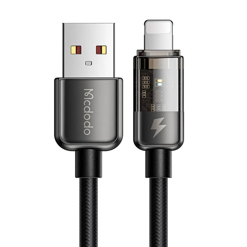 Lightning cable Mcdodo CA-3140 12W, 1.2m (black), Kabel Lightning Mcdodo CA-3140, 12W, 1.2m (czarny)