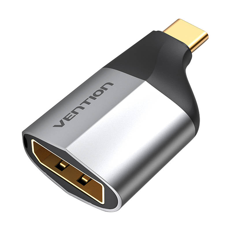 Adapter USB-C male to DisplayPort female Vention TCCH0 4K 60Hz (black), Adapter USB-C męski do DisplayPort żeński Vention TCCH0 4K 60Hz (czarny)