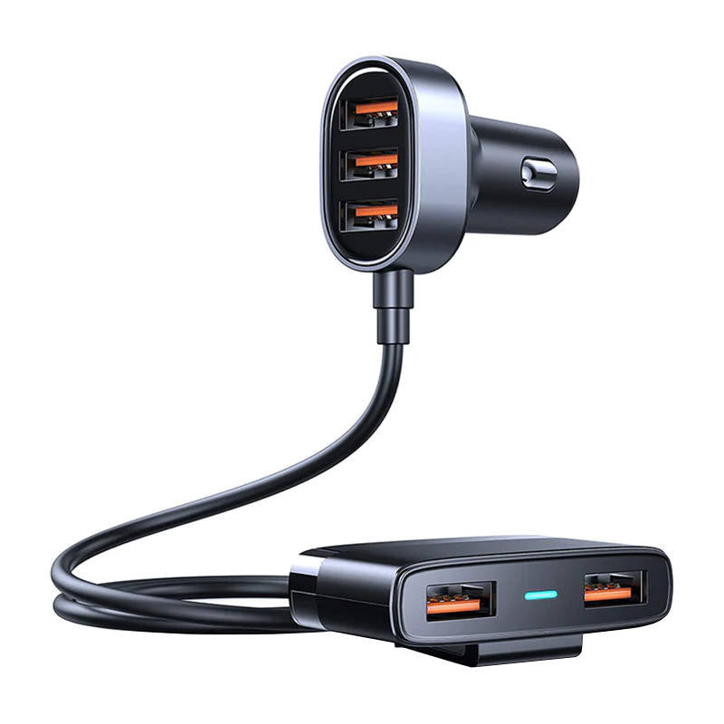 Car charger Joyroom JR-CL03 5-Port USB (black), Ładowarka samochodowa Joyroom JR-CL03 5xUSB (czarna)