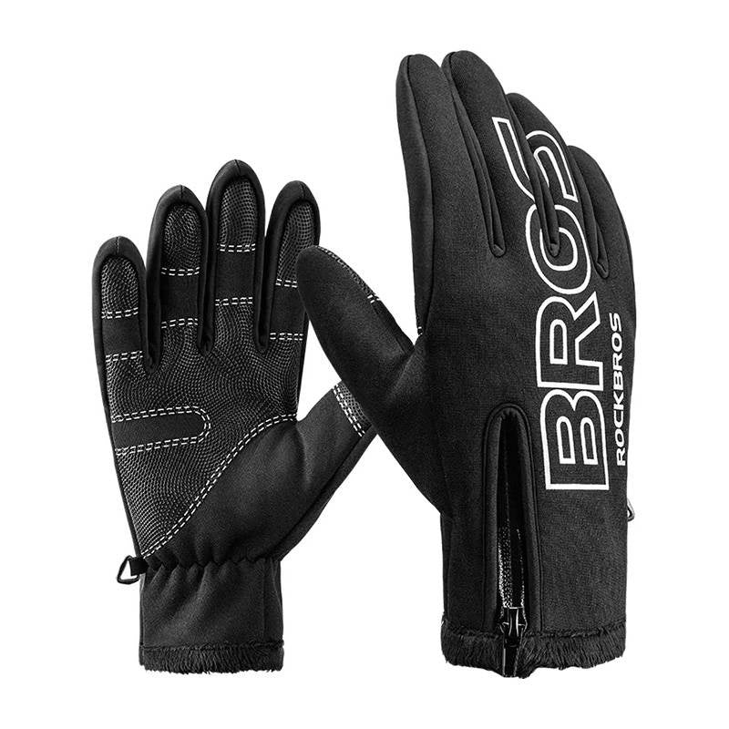 Rockbros cycling gloves S091-4BK (black), Rękawiczki rowerowe Rockbros S091-4BK (czarne XL)