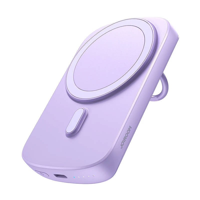 Power Bank Ring Holder 20W 6000mAh Joyroom JR-W030 (purple), Power Bank Ring Holder 20W 6000mAh Joyroom JR-W030 (fioletowy)