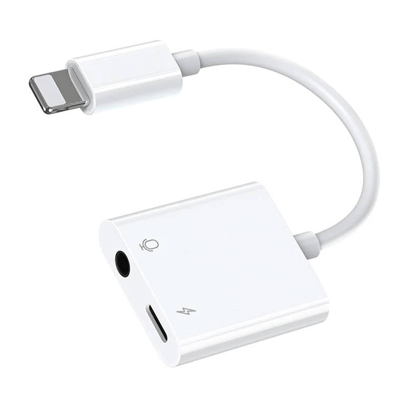 Audio Adapter Lightning / 3.5 mm Joyroom S - Y105 (white), Adapter Audio Lightning / 3.5 mm Joyroom S - Y105 (biały)