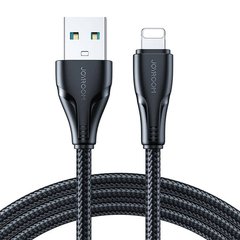 Cable USB-A Surpass / Lightning / 3m Joyroom S-UL012A11 (black), Kabel USB Surpass do USB-A / Lightning / 3m Joyroom S-UL012A11 (czarny)