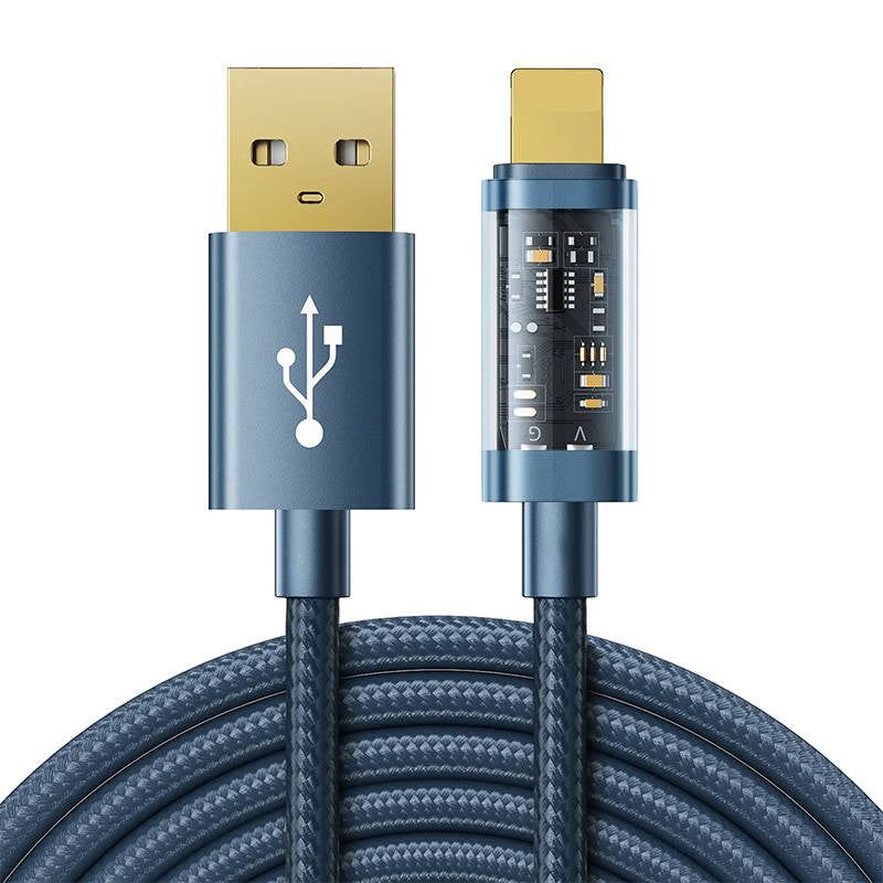 Data Cable to USB-A / Lightning / 2.4A / 2m Joyroom S-UL012A20 (blue), Kabel Data do USB-A / Lightning / 2.4A / 2m Joyroom S-UL012A20 (niebieski)