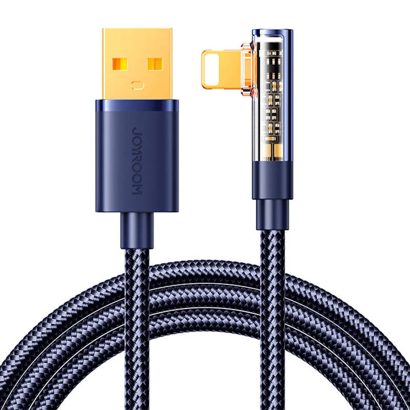 Angle Cable to USB-A / Lightning / 1.2m Joyroom S-UL012A6 (blue), Kabel do USB-A / Lightning / Angle / 1.2m Joyroom S-UL012A6 (niebieski)