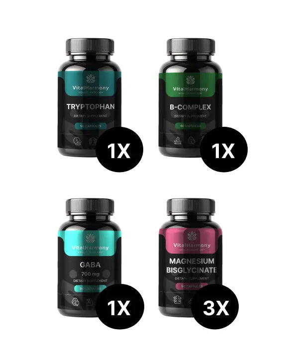 VitalHarmony 3 Mėnesių Rinkinys geresniam miegui