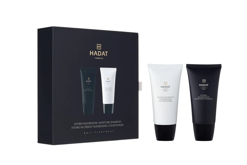 Hadat cosmetics Gift box Intensive Repair Shampoo and Nutrient Nourishing conditioner – dovanų dėžutė šampūnas bei kondicionierius, 70 ml