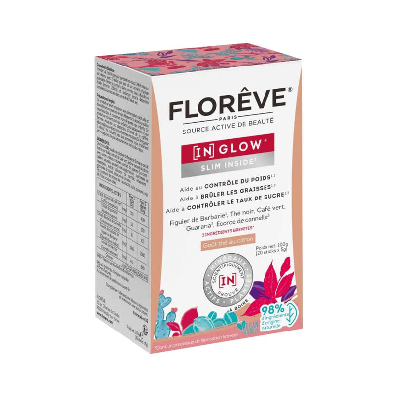 FLOREVE food supplements for fat burning and slimming (IN) GLOW SLIM INSIDE +gift Mizon face mask 