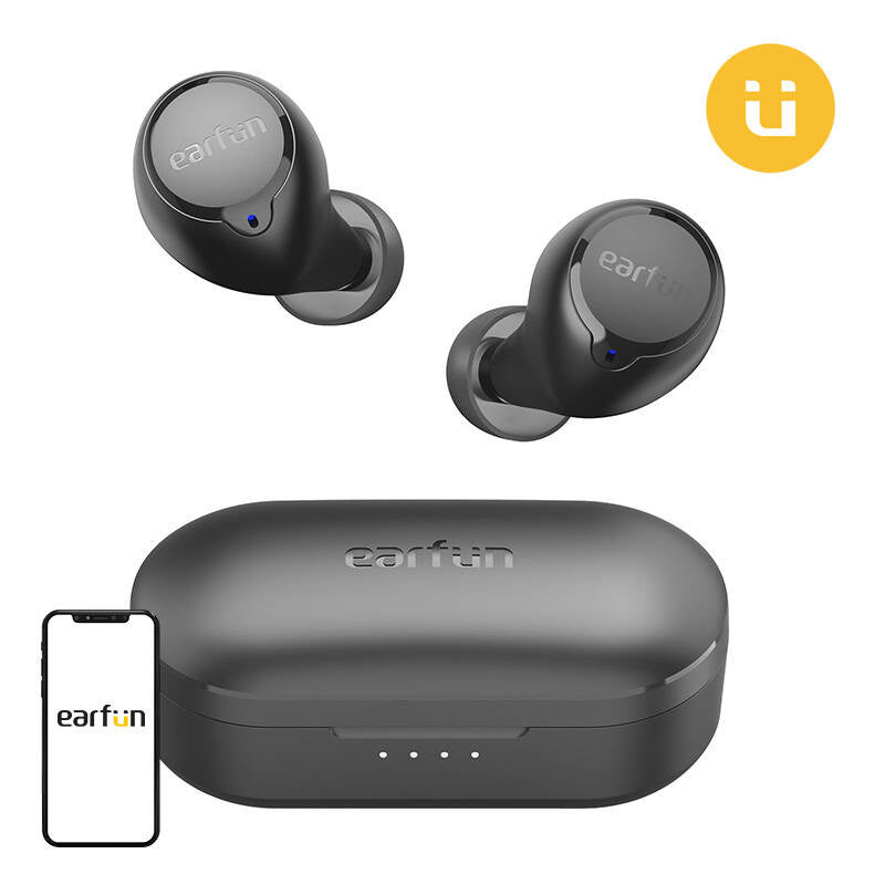 Wireless earphones TWS EarFun Free 1S (black), Słuchawki TWS EarFun Free 1S (czarne)