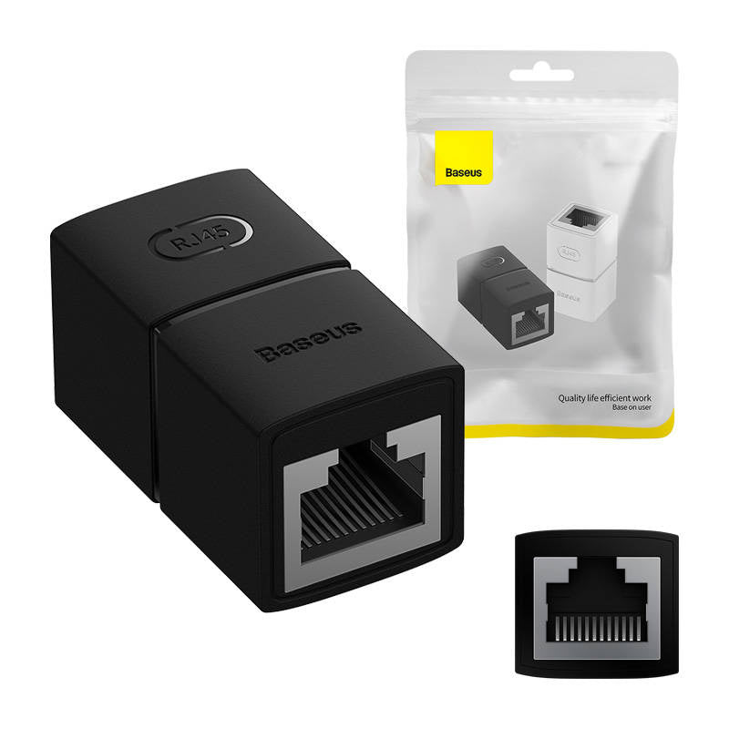 Cable connector Baseus AirJoy Series (black), Złączka sieciowa Baseus, AirJoy series (czarny)