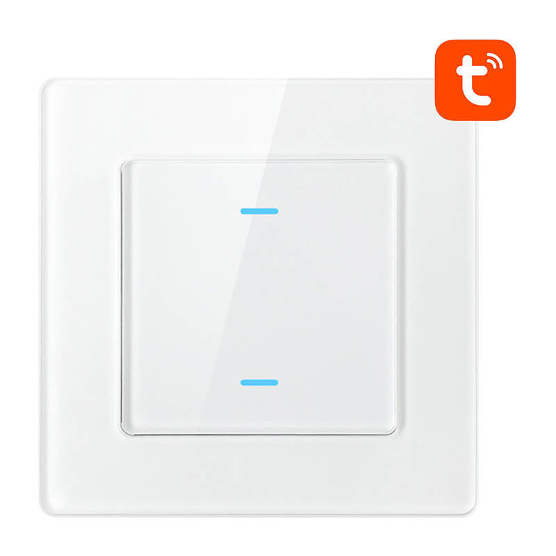 Smart Light Switch WiFi Avatto N-TS10-W2 2 Way TUYA (white), Dotykowy Włącznik Światła WiFi Avatto N-TS10-W2 Podwójny TUYA (biały)