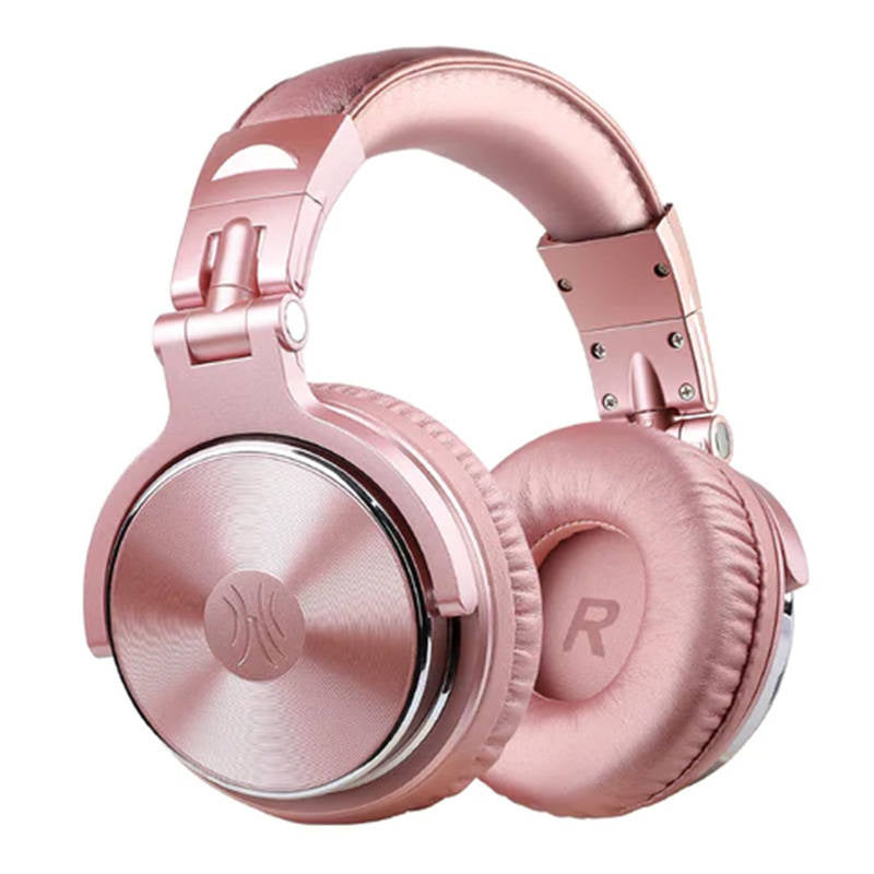 Headphones OneOdio Pro10 (rose gold), Słuchawki przewodowe Oneodio Pro10 (różowo-złote)