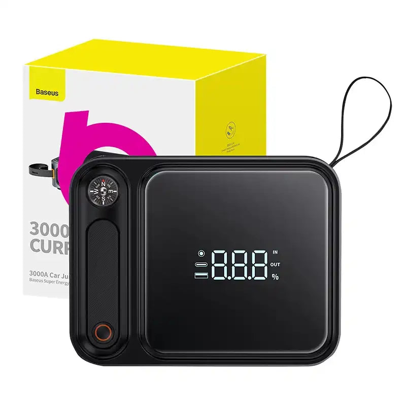 Powerbank/Car Jump Starter Baseus Super Energy Ultra, 3000A (black), Powerbank / Rozrusznik Baseus Super Energy Ultra Car Jump Starter, 3000A (czarny)