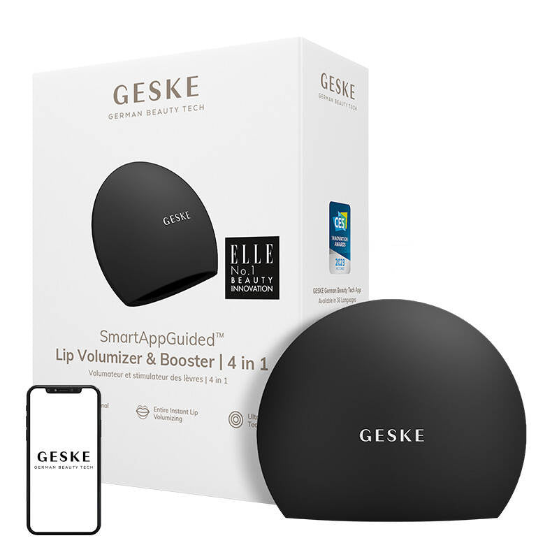 Lip Volumizer & Booster Geske with APP (gray), Silikonowy powiększacz ust 4w1 Geske z Aplikacją (szary)