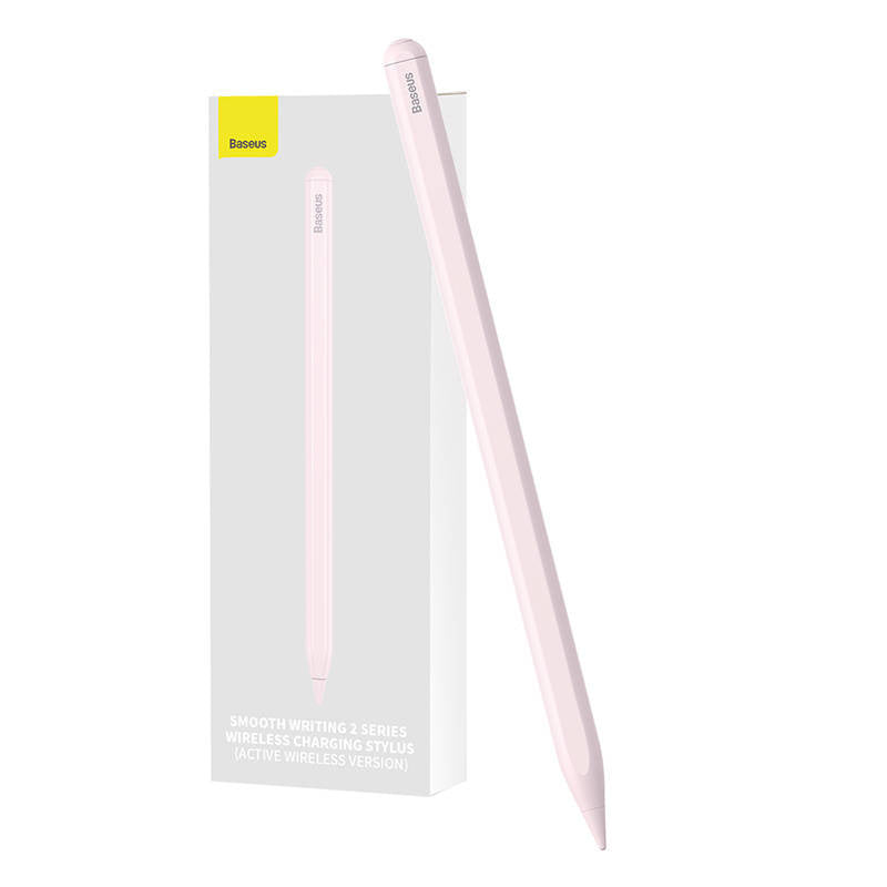 Wireless charging stylus for phone / tablet Baseus Smooth Writing (pink), Bezprzewodowy rysik do telefonu/tabletu Baseus Smooth Writing 2 (różowy)