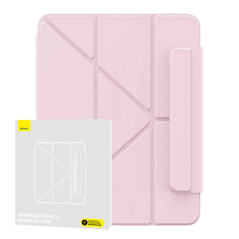 Magnetic Case Baseus Minimalist for Pad Air4/Air5 10.9″/Pad Pro 11″ (baby pink), Etui magnetyczne Baseus Minimalist do Pad Air4/Air5 10.9″/Pad Pro 11″ (różowy)