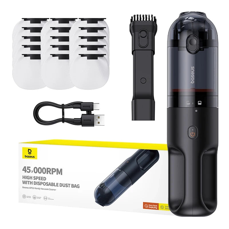 Cordless Vacuum Cleaner Baseus AP01 5000Pa (black), Bezprzewodowy odkurzacz Baseus AP01 5000Pa (czarny)