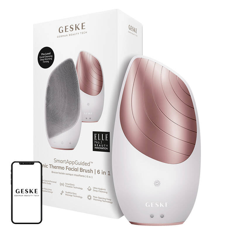 Sonic Thermo Facial Brush 6 in 1 Geske with APP (starlight), Soniczna szczoteczka termiczna do twarzy 6w1 Geske z Aplikacją (starlight)