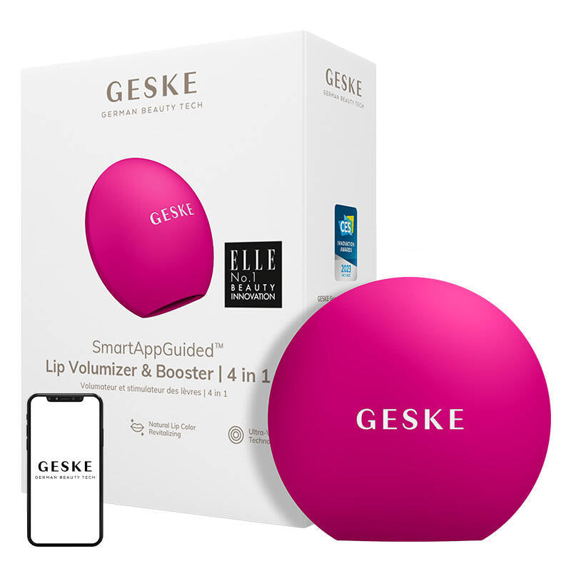 Targeted Lip Volumizer & Booster Geske with APP (magenta), Silikonowy powiększacz ust punktowy 4w1 Geske z Aplikacją (magenta)
