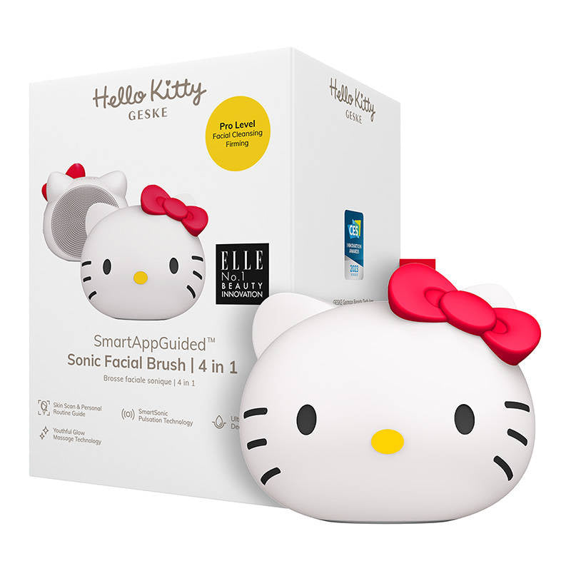 Facial Cleaning Sonic Brush 4in1 Geske With APP (Hello Kitty starlight), Soniczna szczoteczka do czyszczenia twarzy 4w1 Geske z Aplikacja (Hello Kitty starlight)